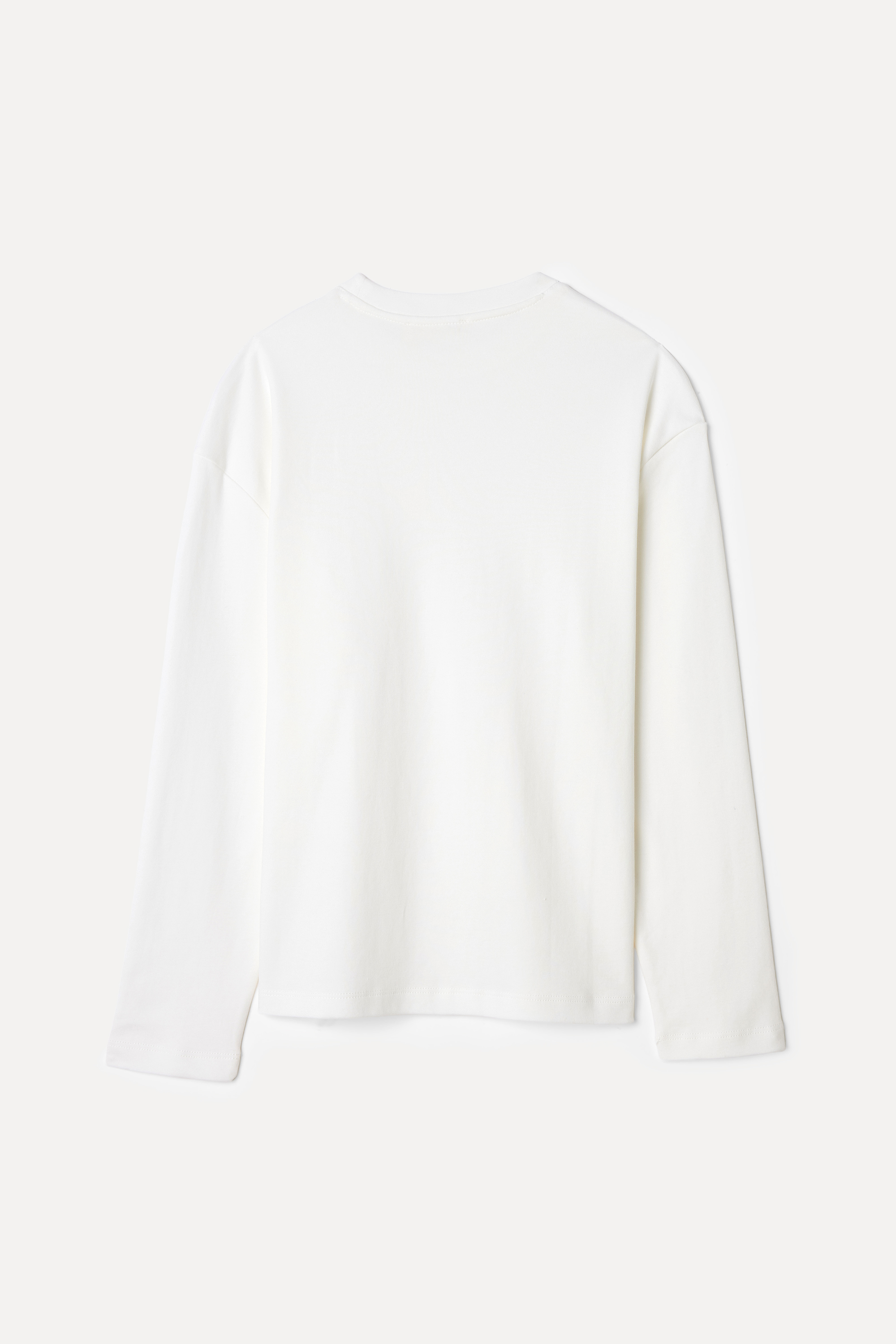 BİSİKLET YAKA UZUN KOLLU T-SHIRT