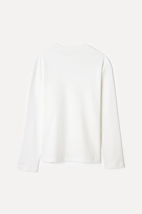 BİSİKLET YAKA UZUN KOLLU T-SHIRT