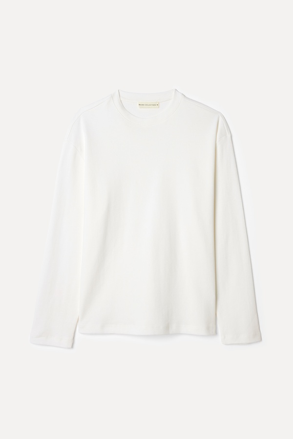 BİSİKLET YAKA UZUN KOLLU T-SHIRT