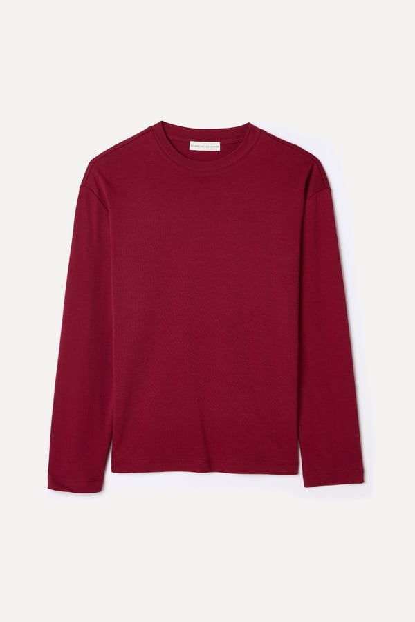 BİSİKLET YAKA UZUN KOLLU T-SHIRT