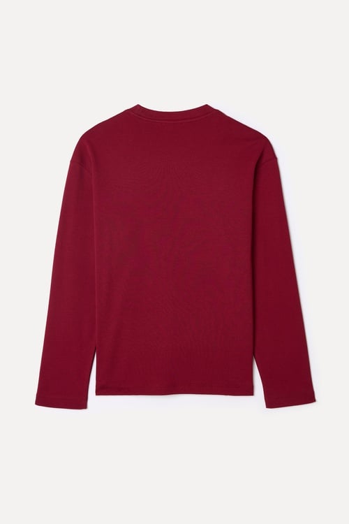 BİSİKLET YAKA UZUN KOLLU T-SHIRT