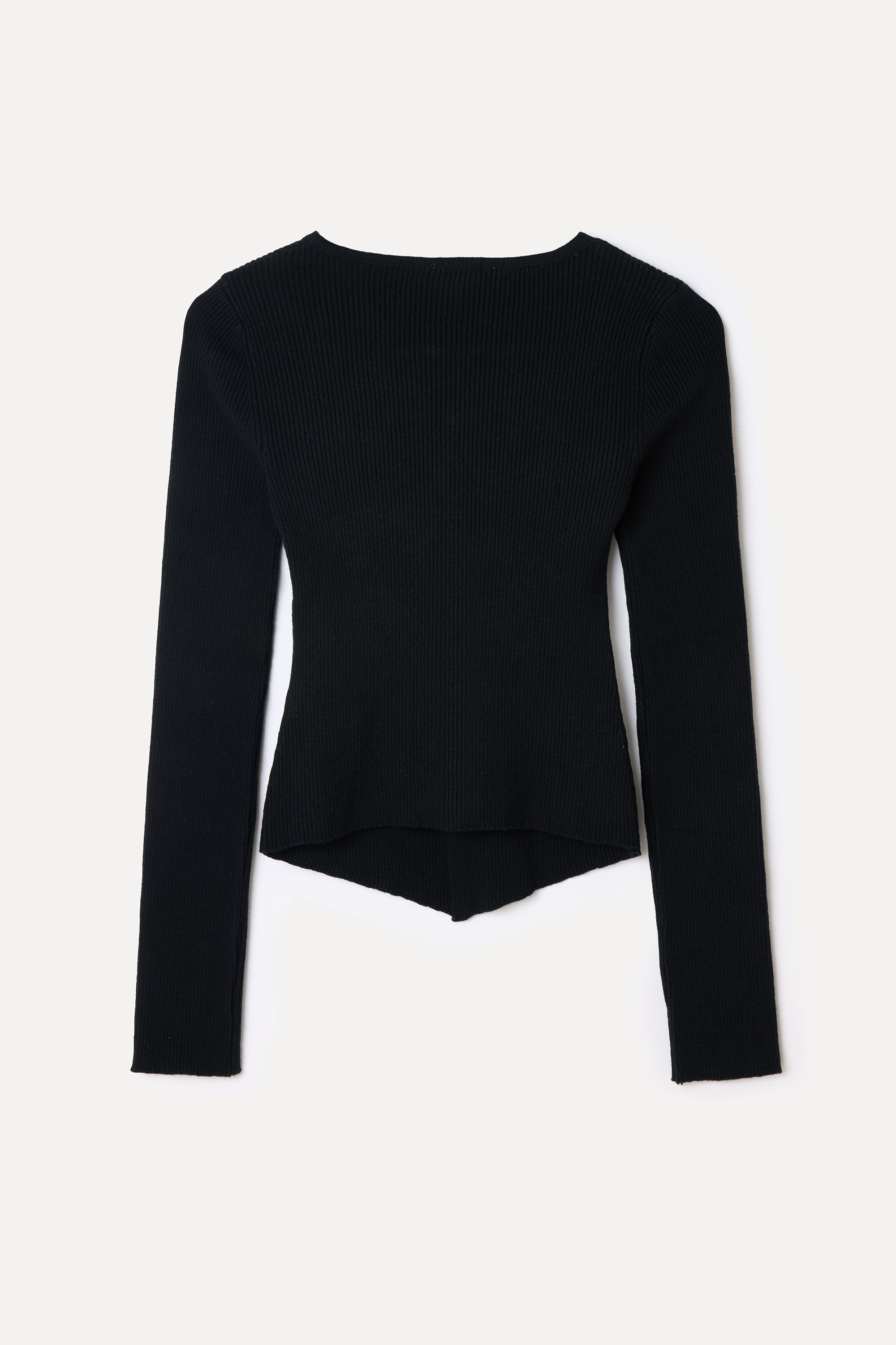 DÜĞME DETAYLI V YAKA TRİKO HIRKA