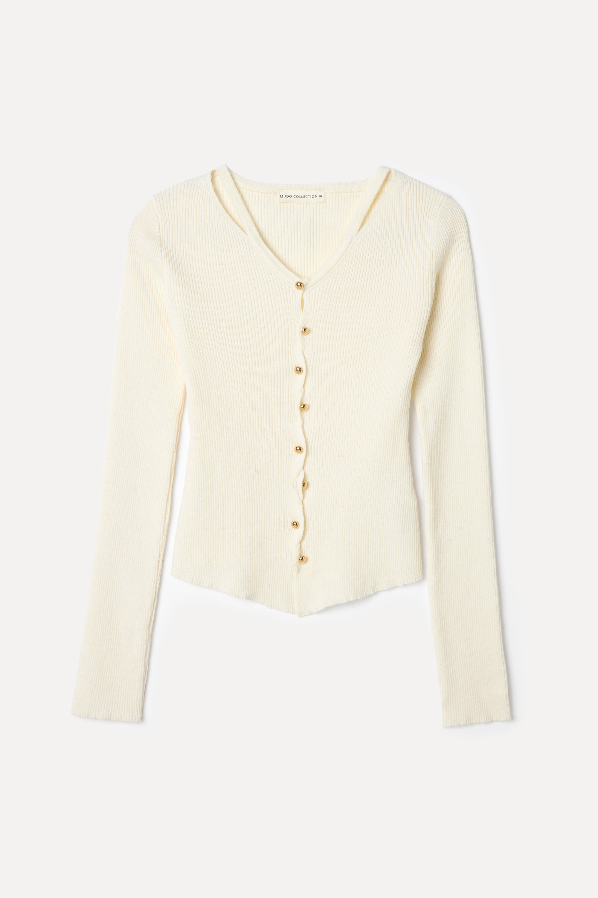 DÜĞME DETAYLI V YAKA TRİKO HIRKA