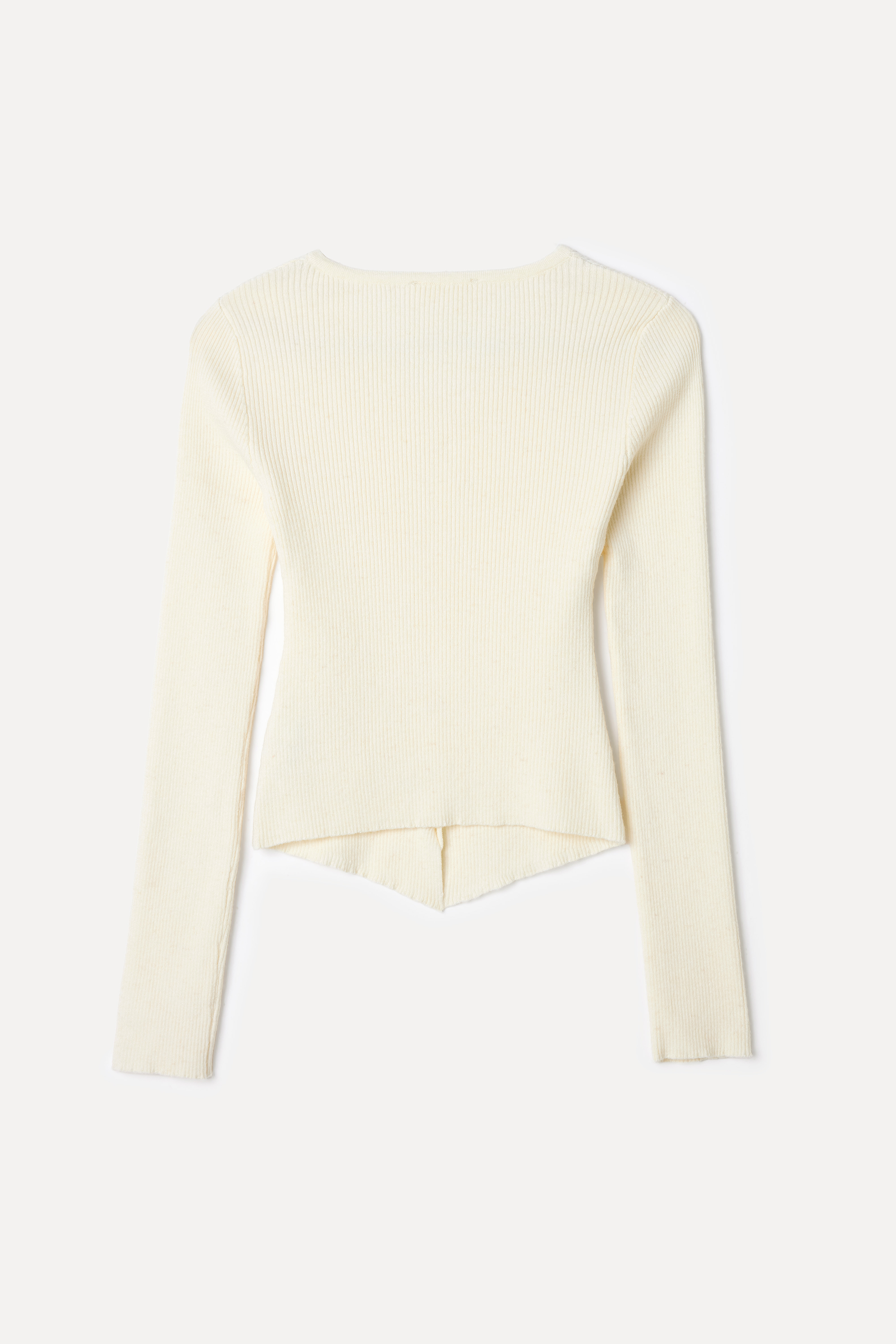 DÜĞME DETAYLI V YAKA TRİKO HIRKA