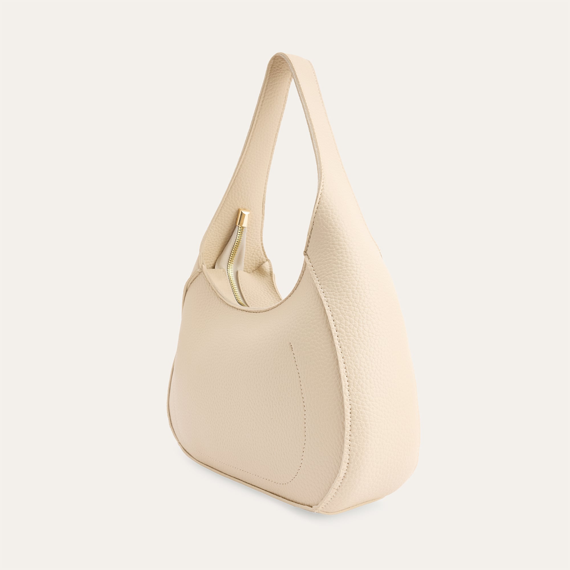 DERİ GÖRÜNÜMLÜ OVAL EL ÇANTASI