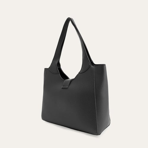  DERİ GÖRÜNÜMLÜ TOKALI EL ÇANTASI