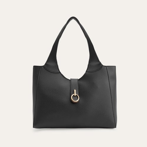  DERİ GÖRÜNÜMLÜ TOKALI EL ÇANTASI