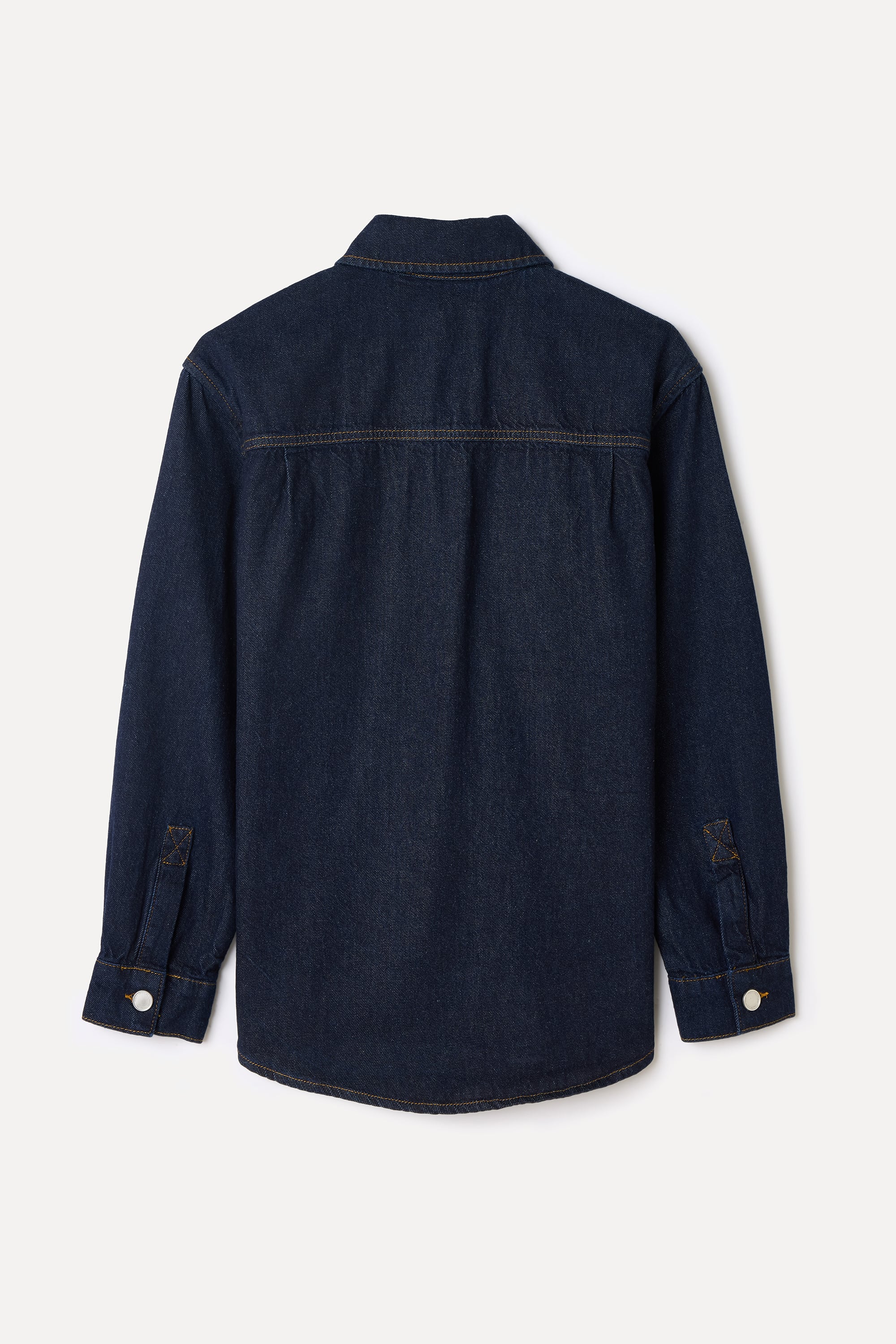 DİKİŞ DETAYLI CEPLİ JEAN GÖMLEK