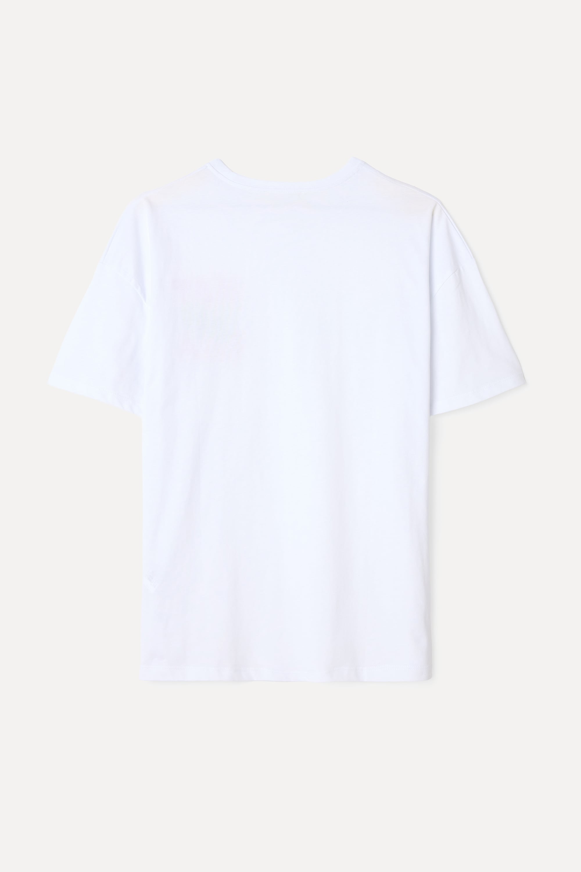 BASKILI BİSİKLET YAKA T-SHIRT