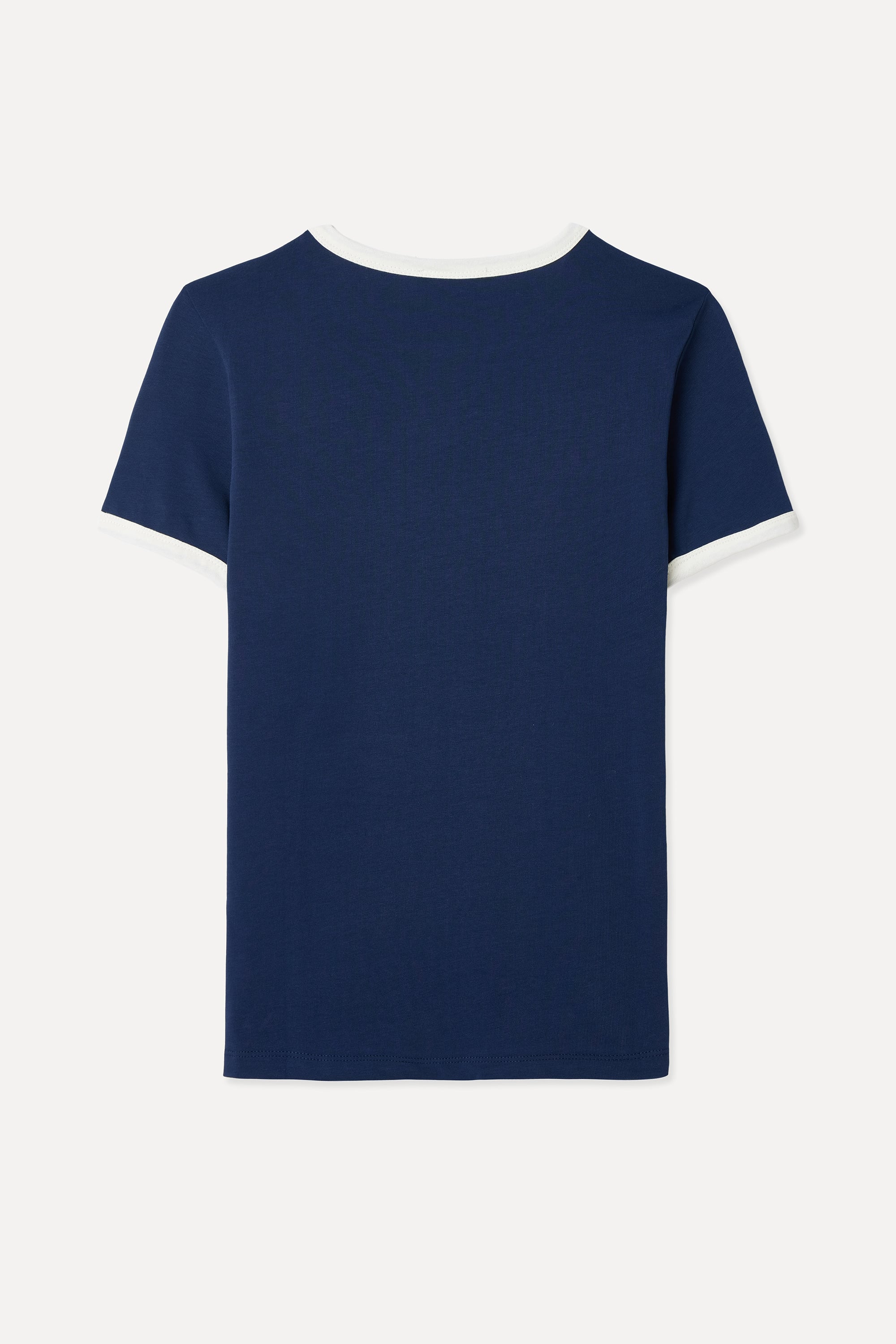 BASKILI BİSİKLET YAKA T-SHIRT