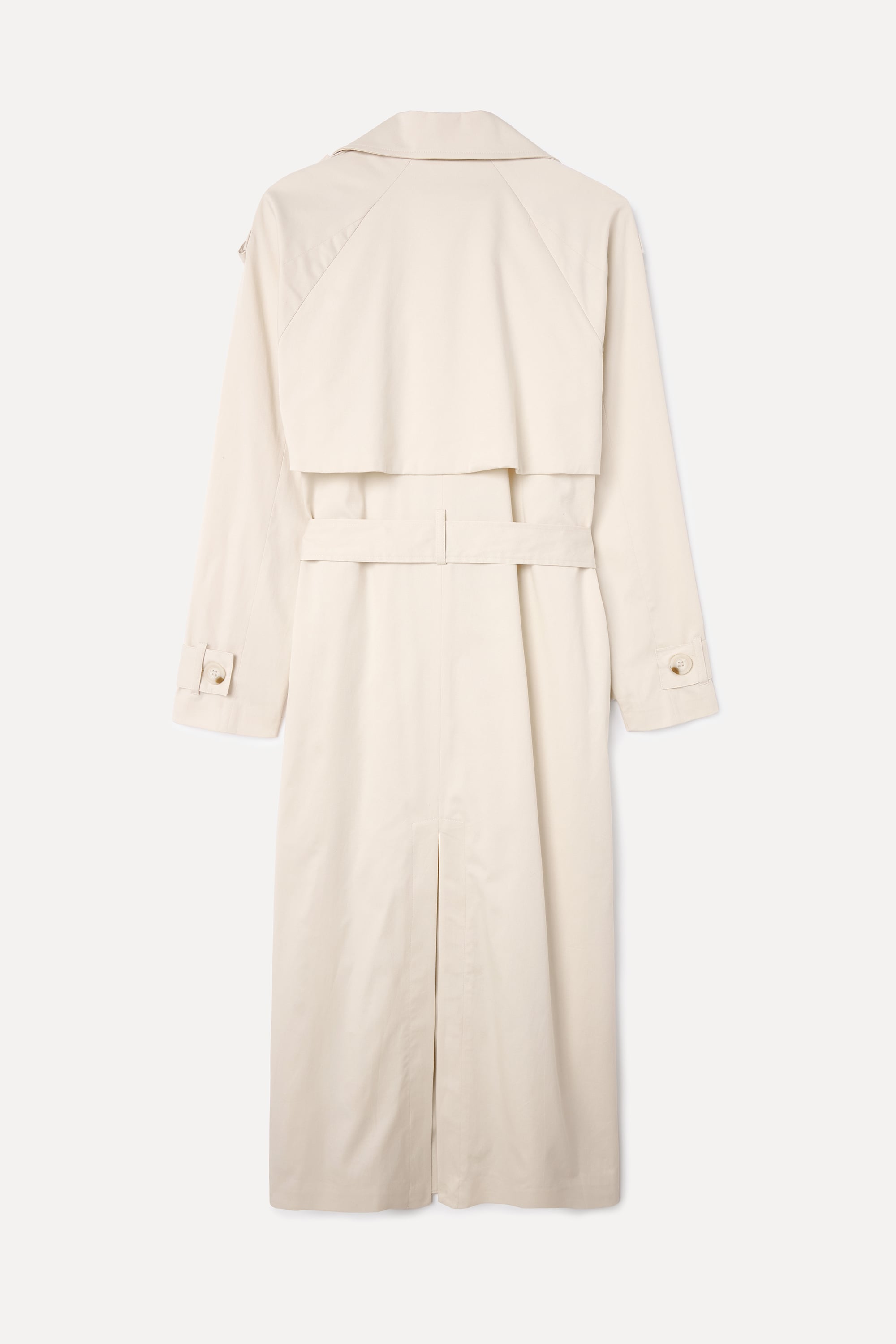 BAĞLAMALI UZUN OVERSIZE TRENÇKOT