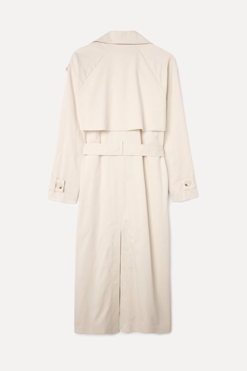  BAĞLAMALI UZUN OVERSIZE TRENÇKOT