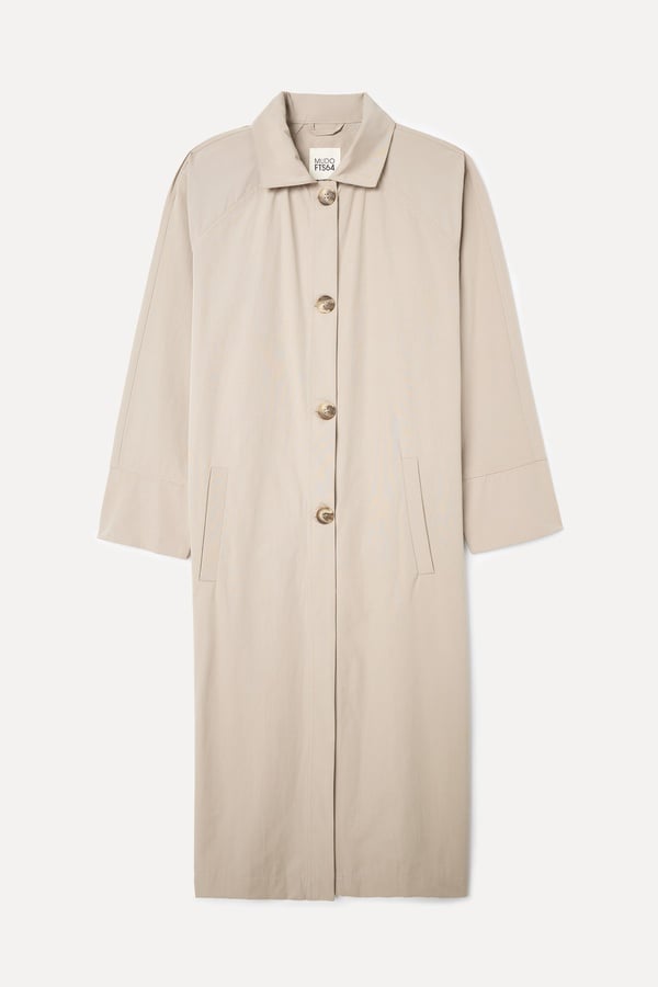 OVERSIZE UZUN TRENÇKOT