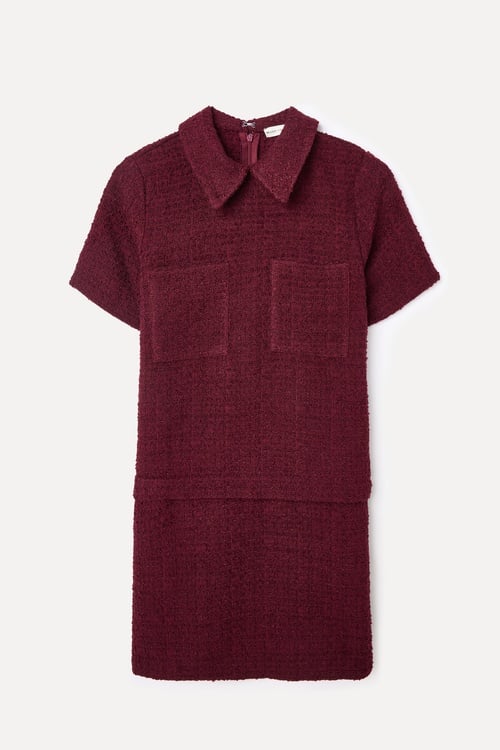  CEP DETAYLI TÜVİT MİNİ ELBİSE