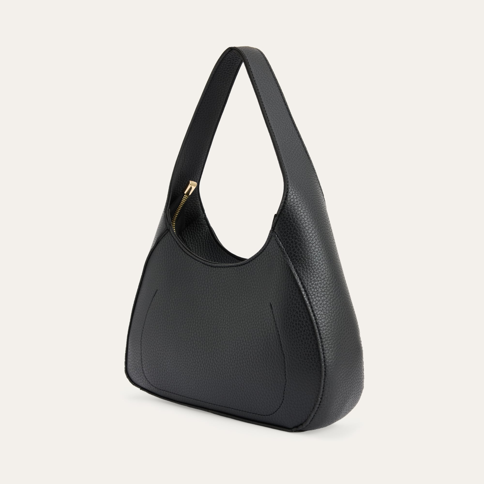 DERİ GÖRÜNÜMLÜ OVAL EL ÇANTASI