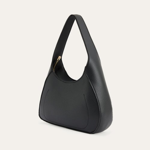 DERİ GÖRÜNÜMLÜ OVAL EL ÇANTASI