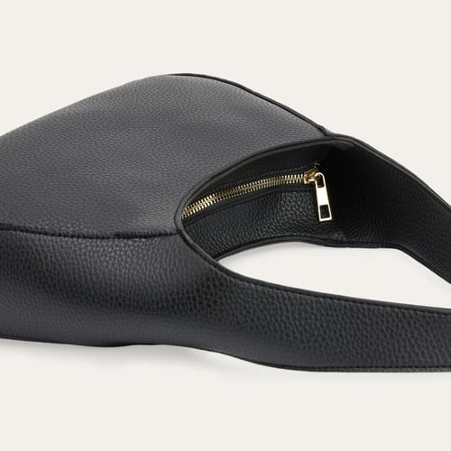 DERİ GÖRÜNÜMLÜ OVAL EL ÇANTASI