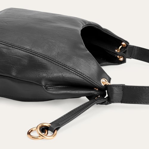  KIRIŞIK DERİ GÖRÜNÜMLÜ EL ÇANTASI