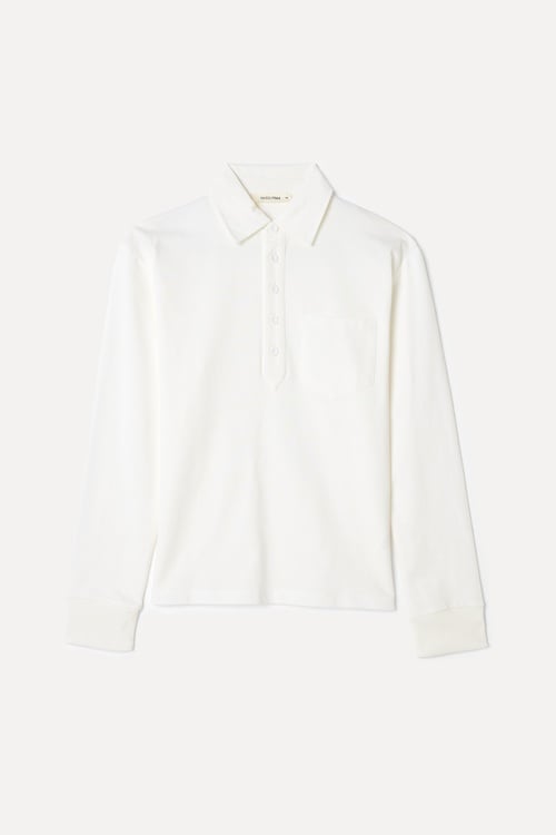 LOOSE FIT POLO YAKA SWEATSHIRT