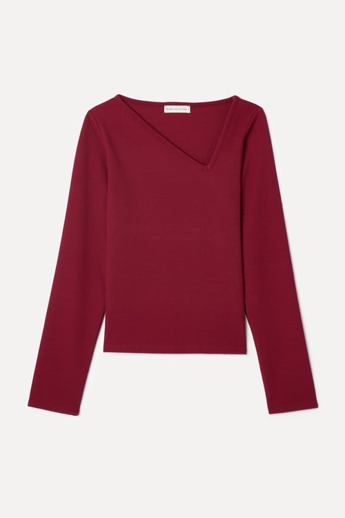 ASİMETRİK YAKA BLUZ