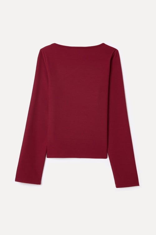 ASİMETRİK YAKA BLUZ