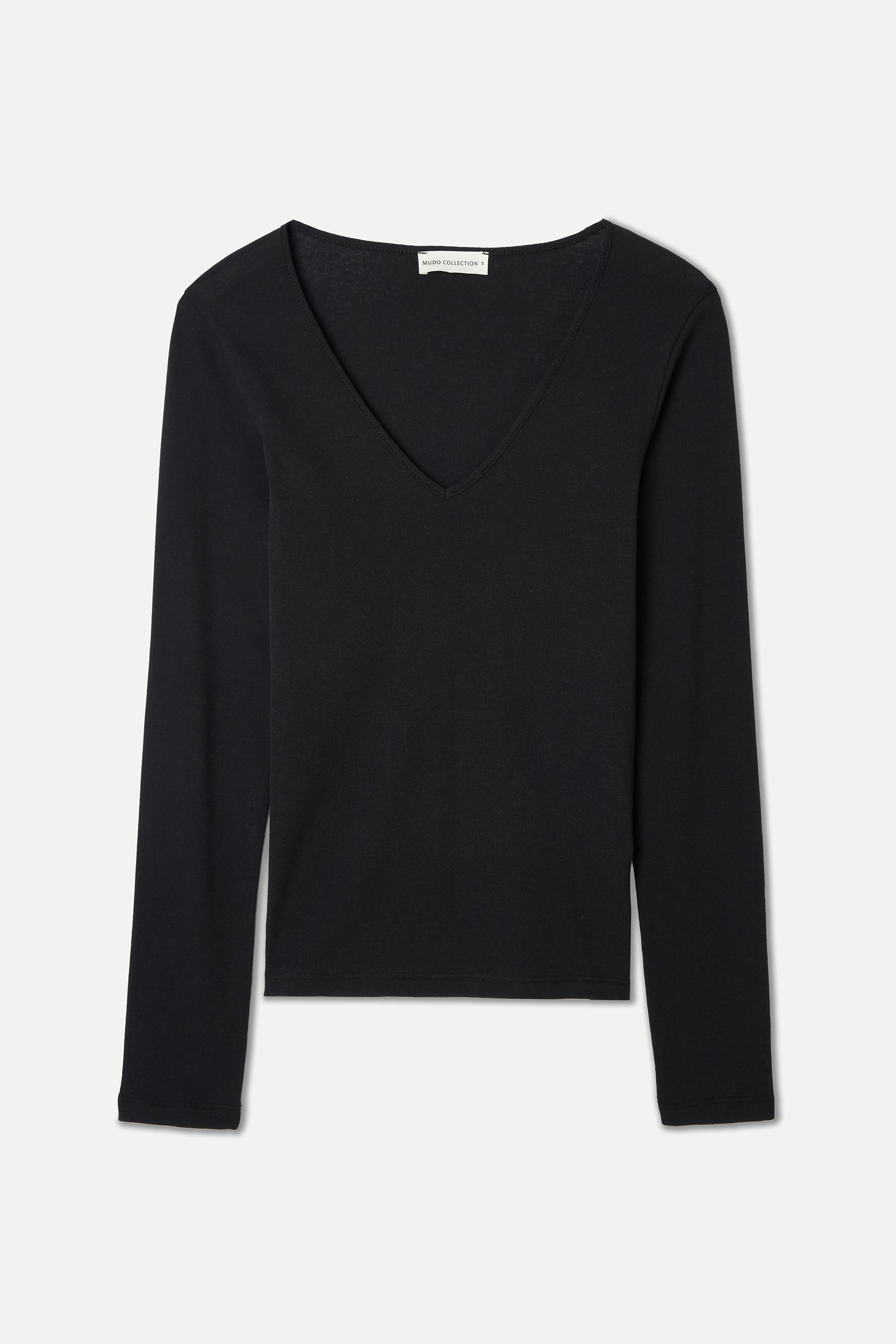 V YAKA UZUN KOLLU T-SHIRT