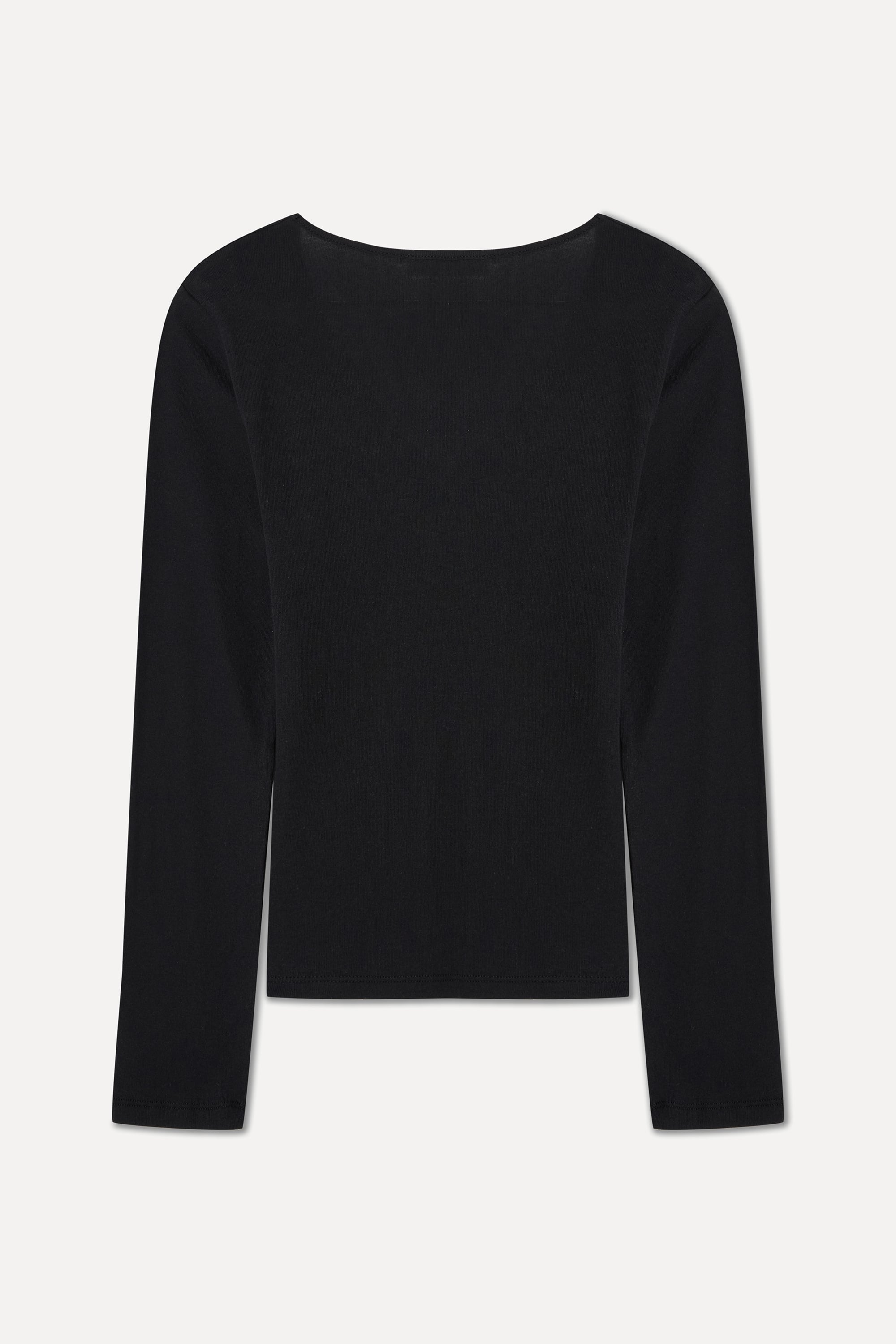 V YAKA UZUN KOLLU T-SHIRT