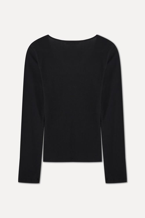 V YAKA UZUN KOLLU T-SHIRT