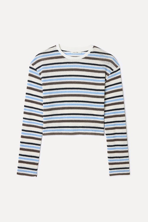  LOOSE FIT ÇİZGİLİ KAZAK