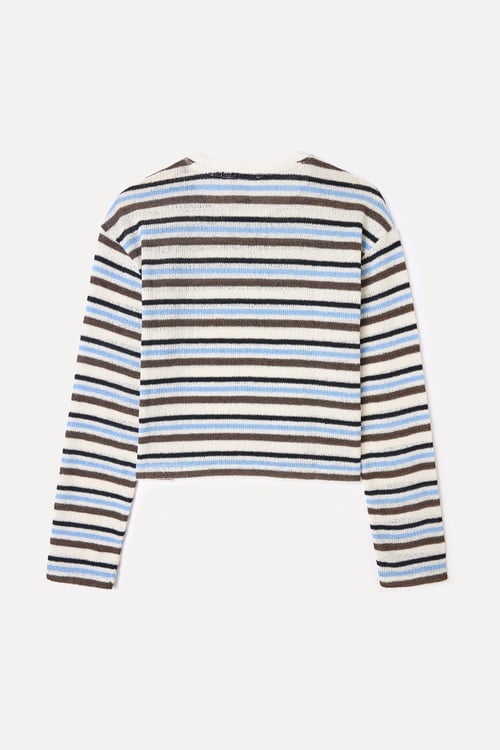  LOOSE FIT ÇİZGİLİ KAZAK