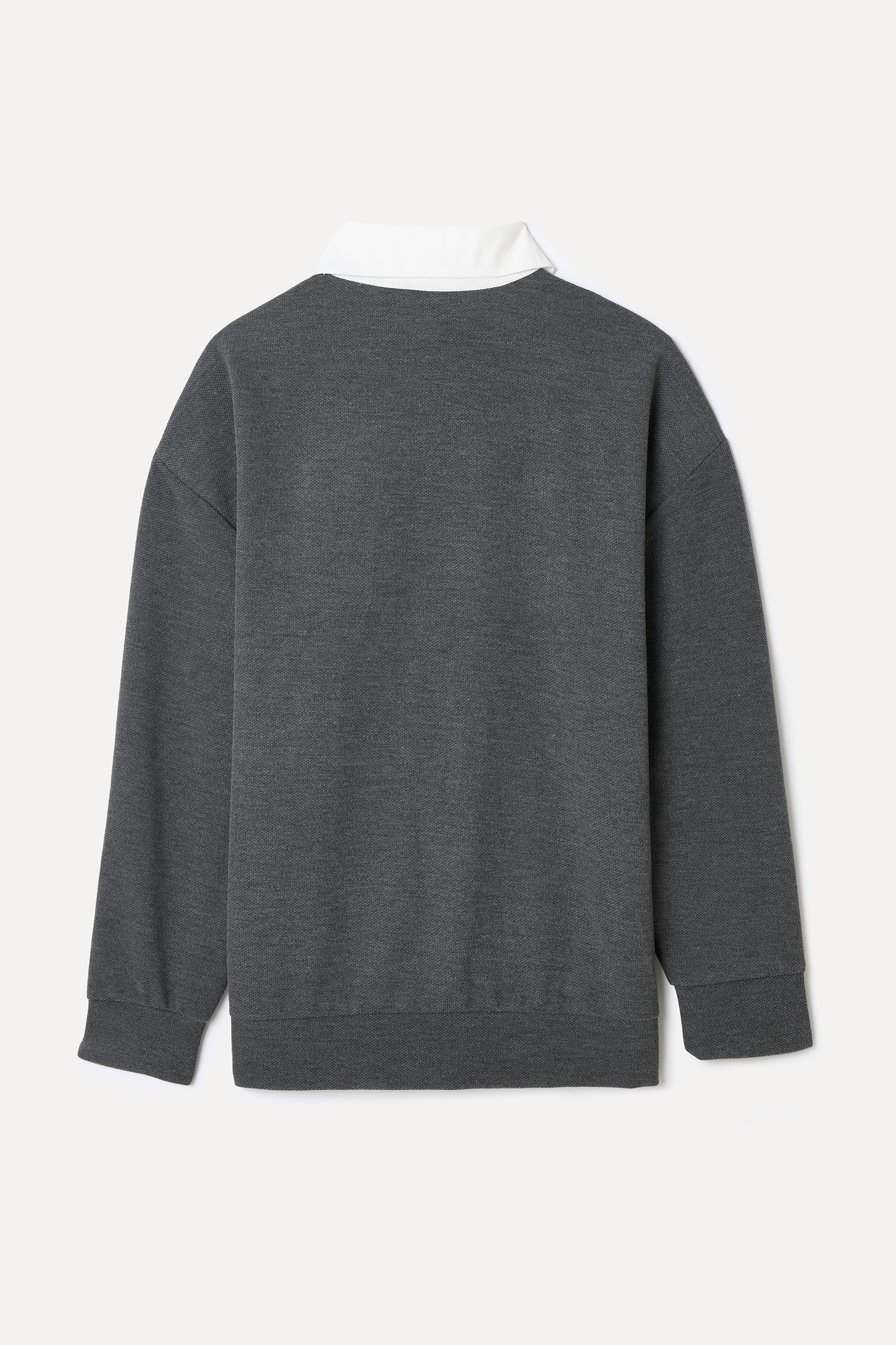 LOOSE FIT POLO YAKA SWEATSHIRT