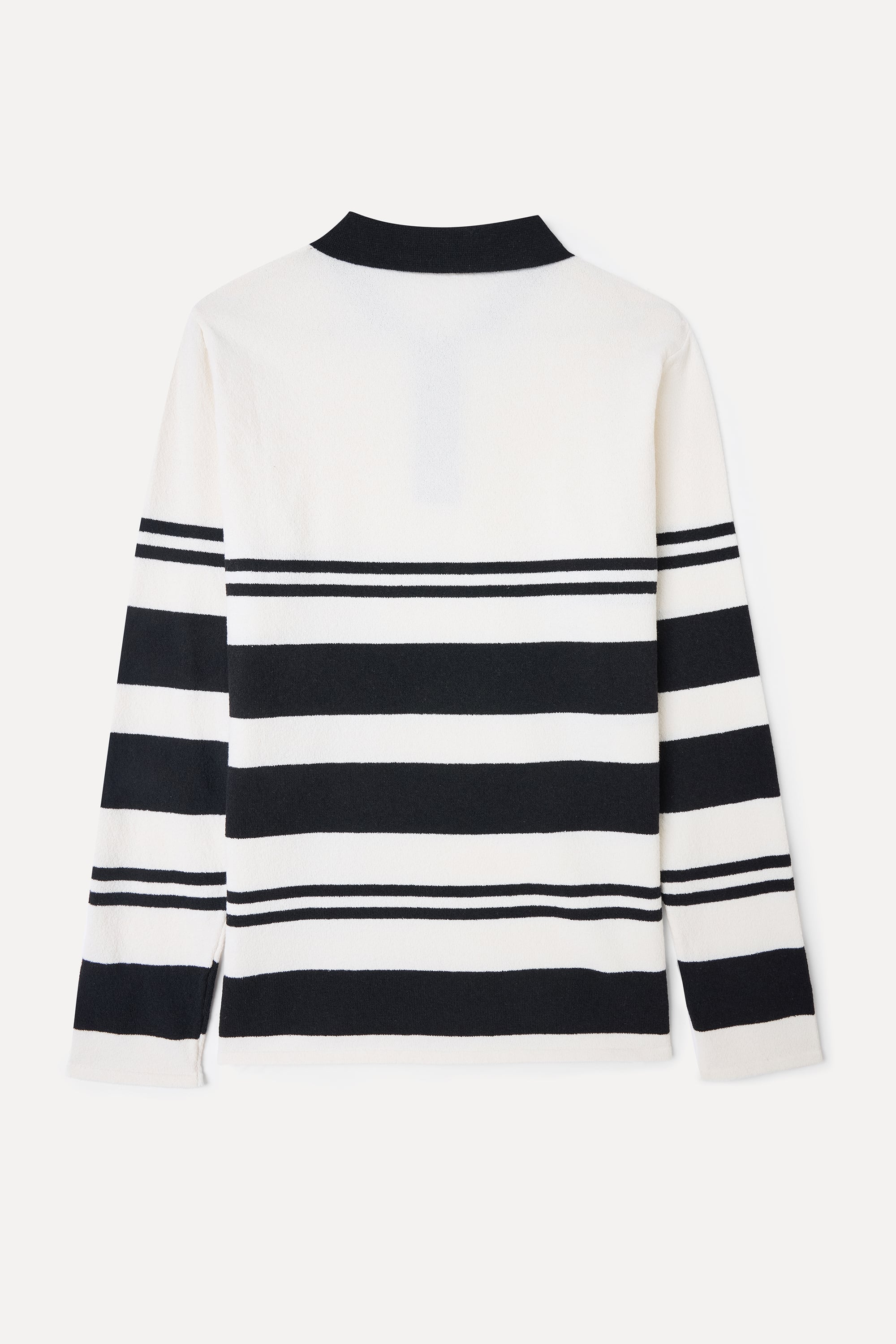 ÇİZGİLİ POLO YAKA KAZAK