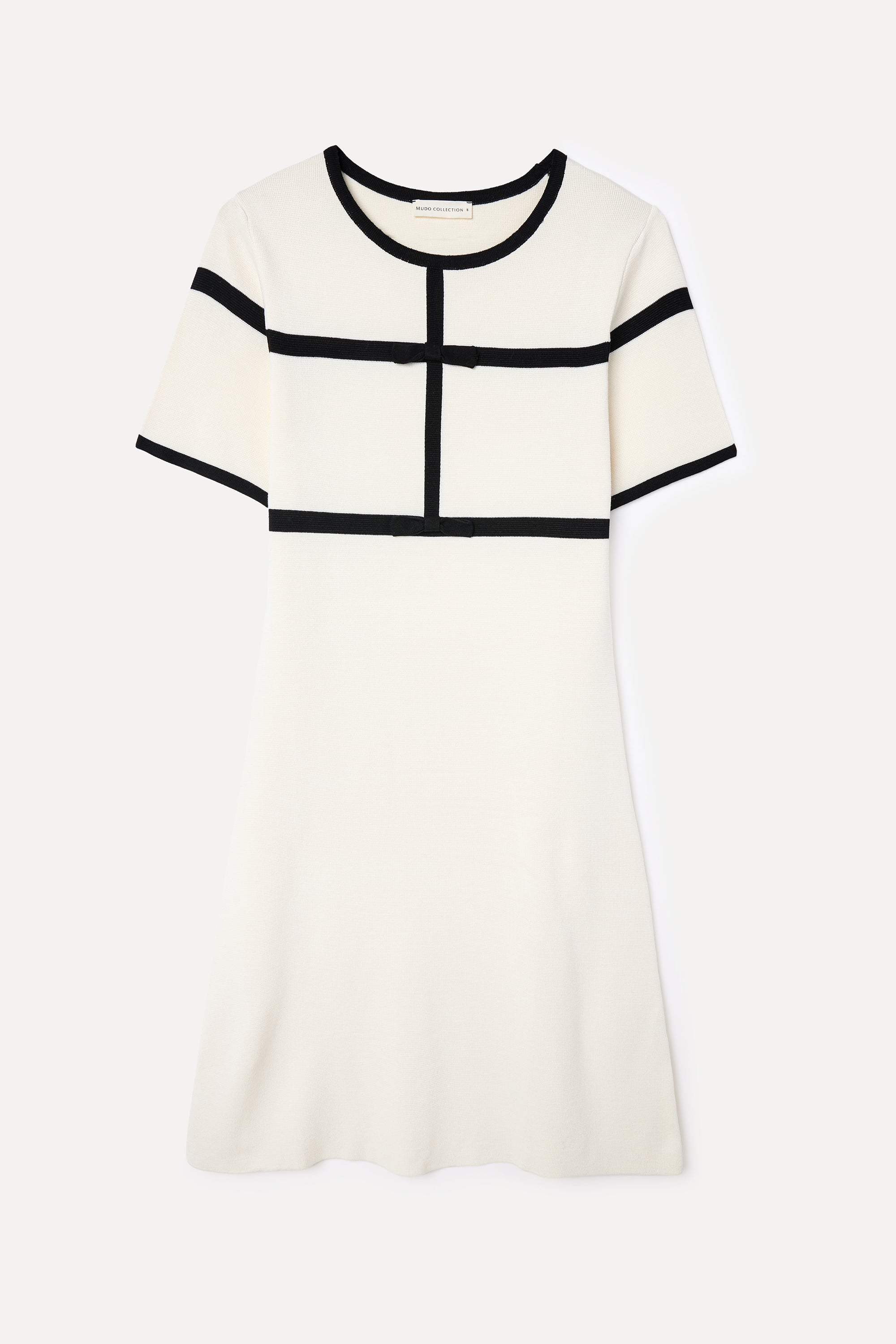 ÇİZGİ DETAYLI MİNİ ELBİSE