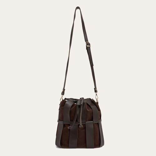  DERİ GÖRÜNÜMLÜ BÜZGÜLÜ OMUZ ÇANTASI