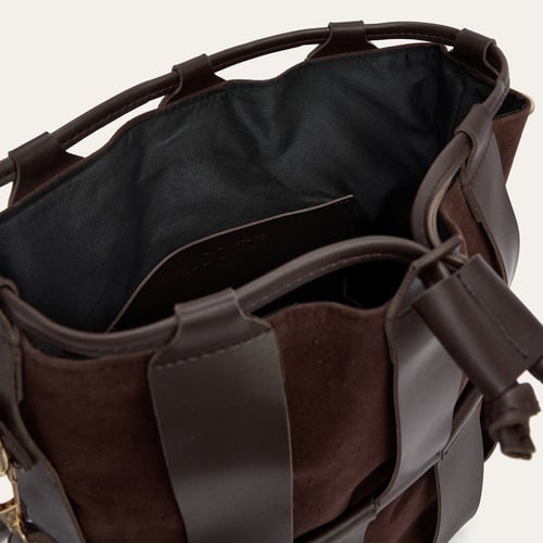  DERİ GÖRÜNÜMLÜ BÜZGÜLÜ OMUZ ÇANTASI