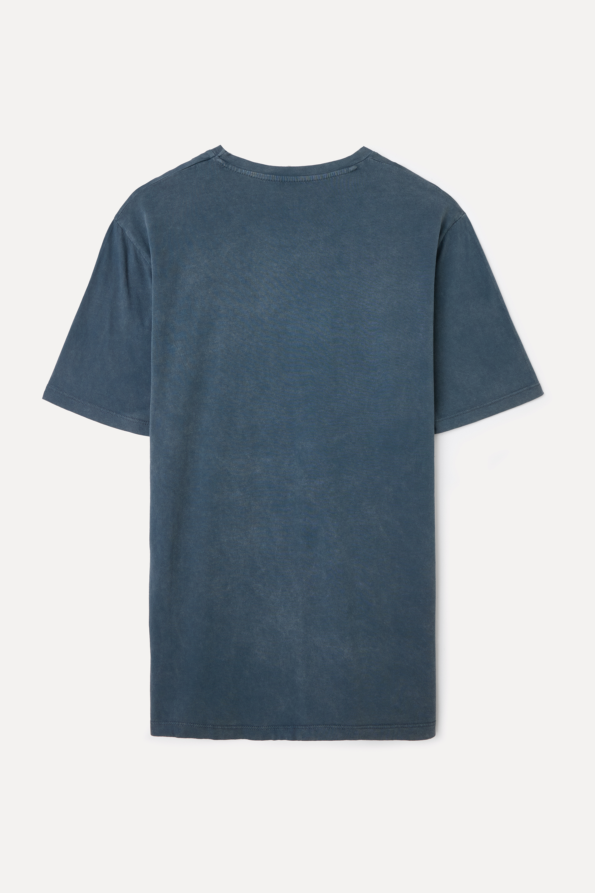 BASKILI BİSİKLET YAKA T-SHIRT