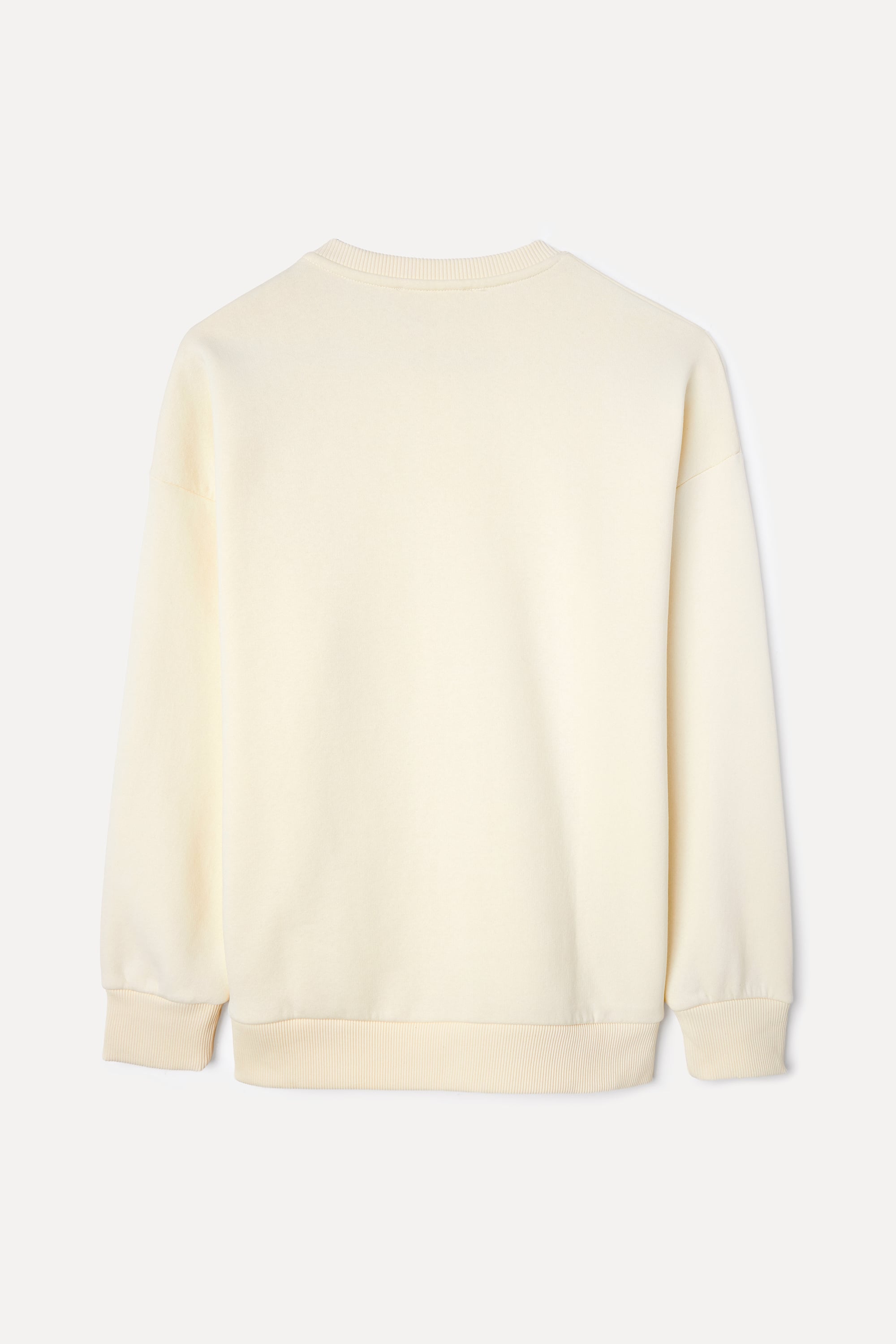 LOOSE FIT DÜĞME DETAYLI BİSİKLET YAKA SWEATSHIRT