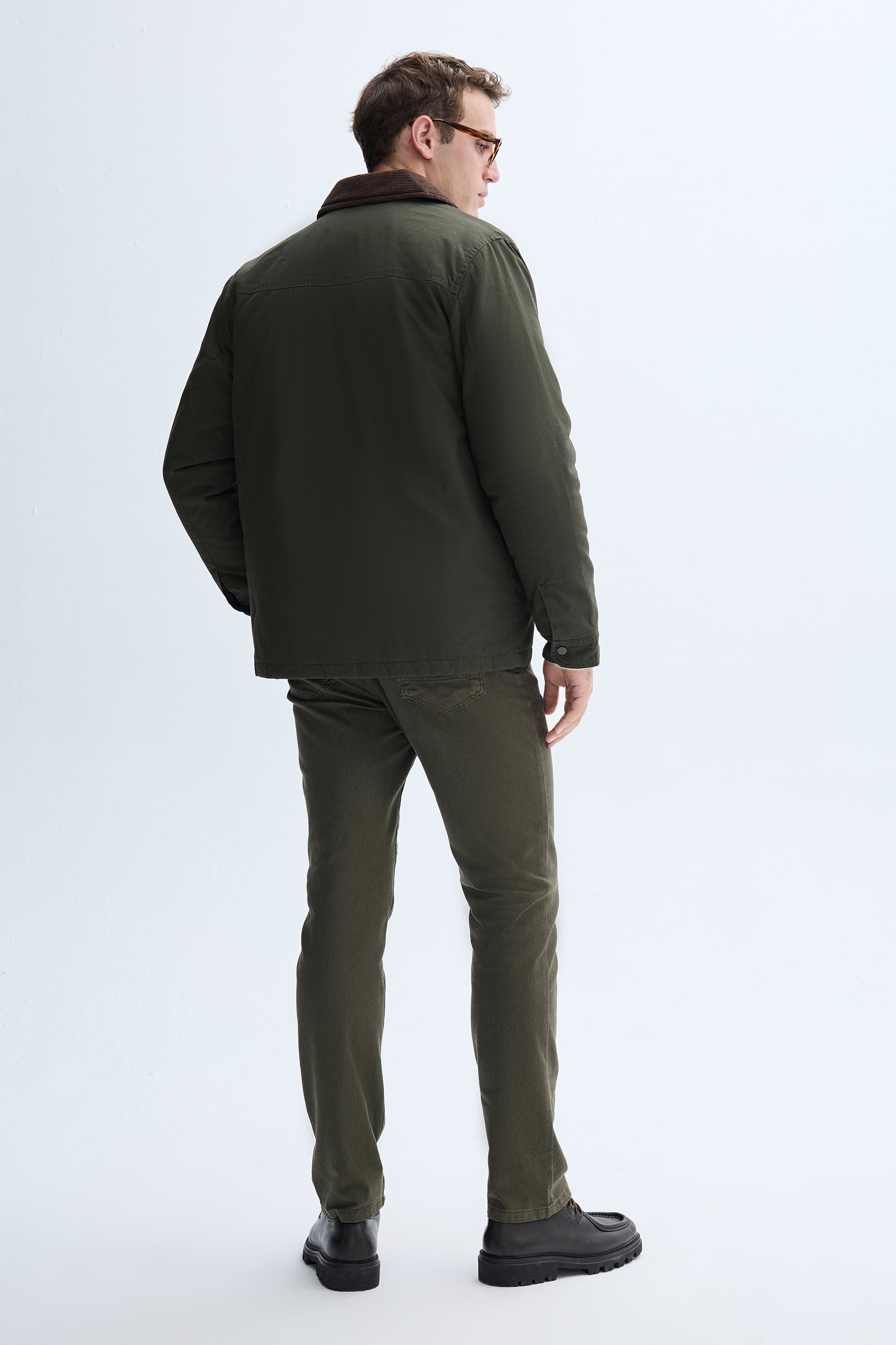 NAKIŞLI FERMUARLI CASUAL CEKET