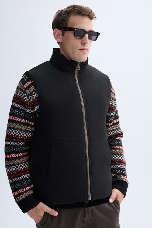 KAPİTONELİ ÇİFT TARAFLI YELEK