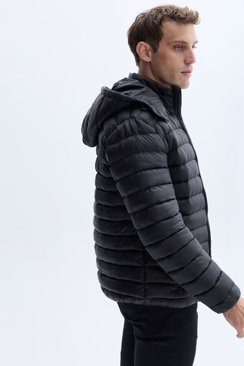 KAPİTONELİ KAPÜŞONLU PUFFER MONT