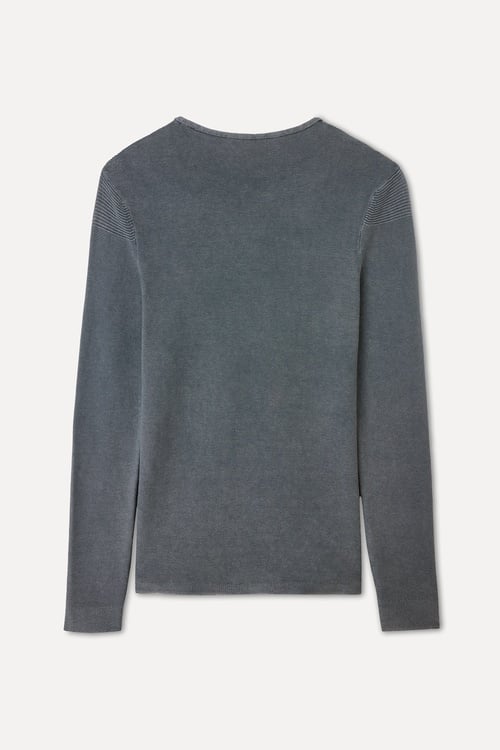 BİSİKLET YAKA TRİKO KAZAK