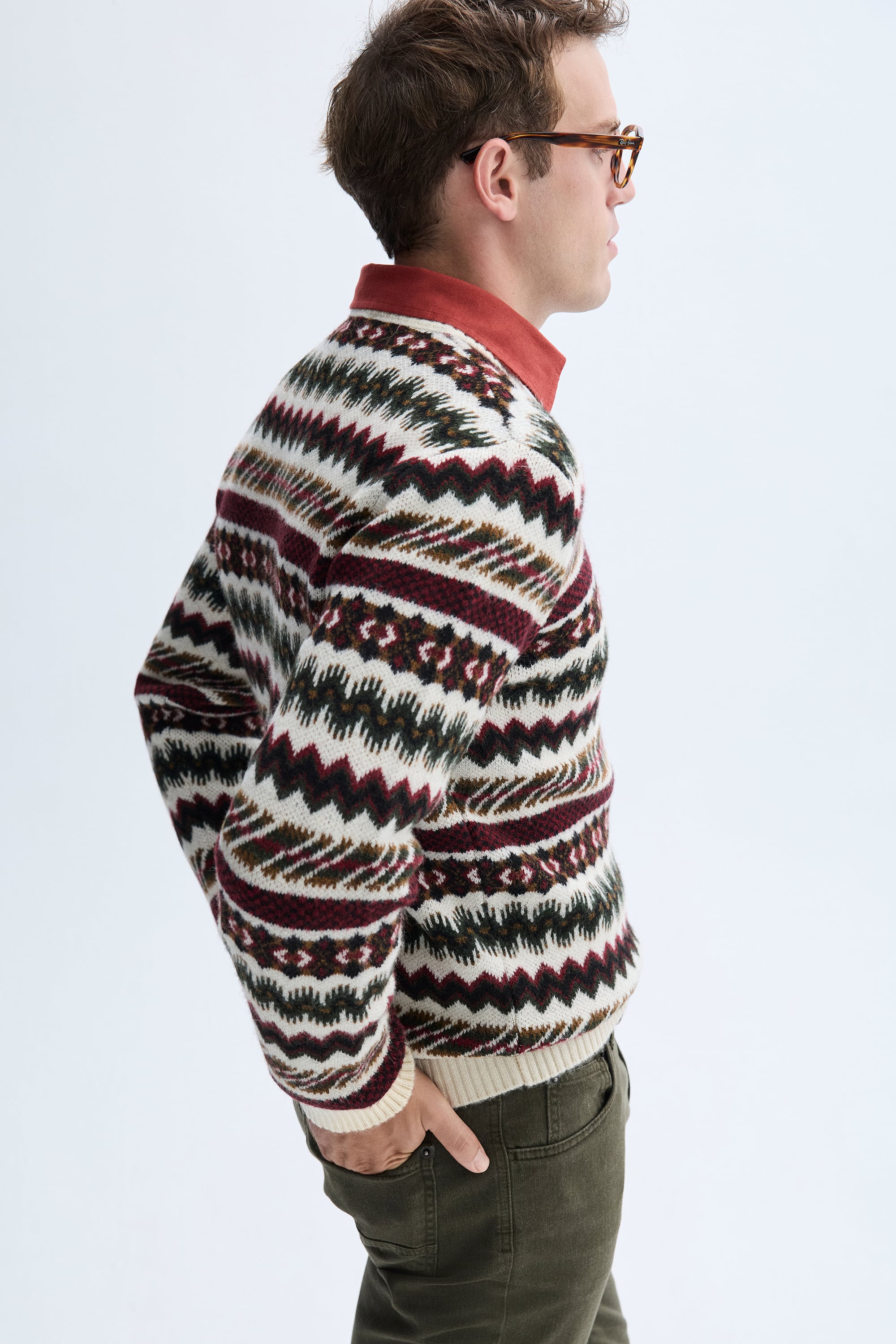 JAKARLI BİSİKLET YAKA KAZAK