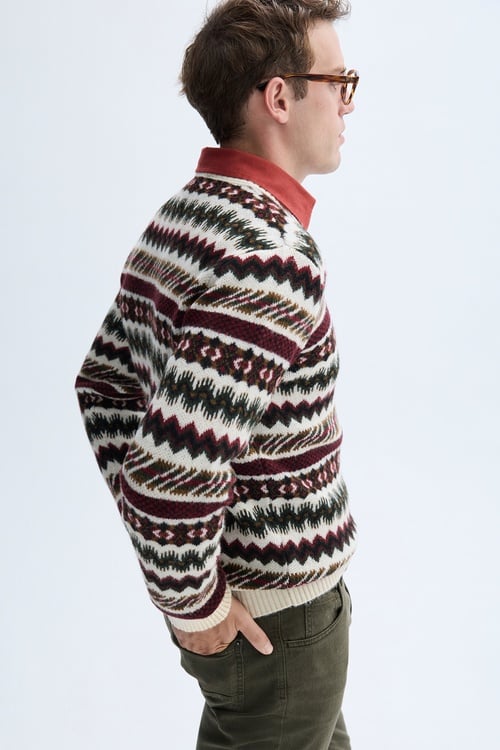 JAKARLI BİSİKLET YAKA KAZAK