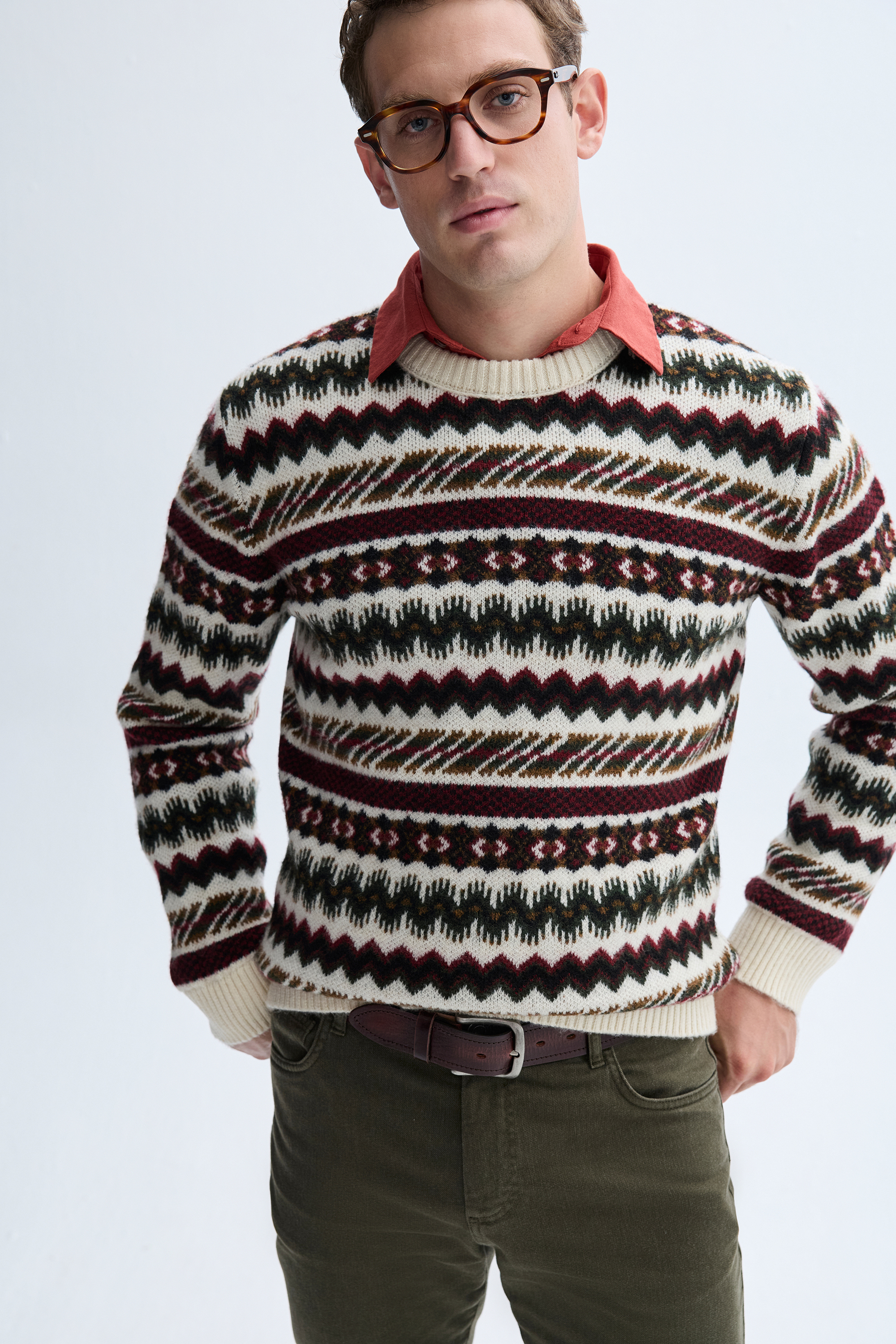 JAKARLI BİSİKLET YAKA KAZAK