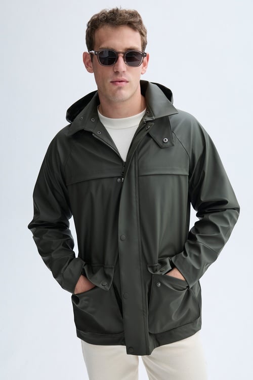 KAPÜŞONLU KISA MONT