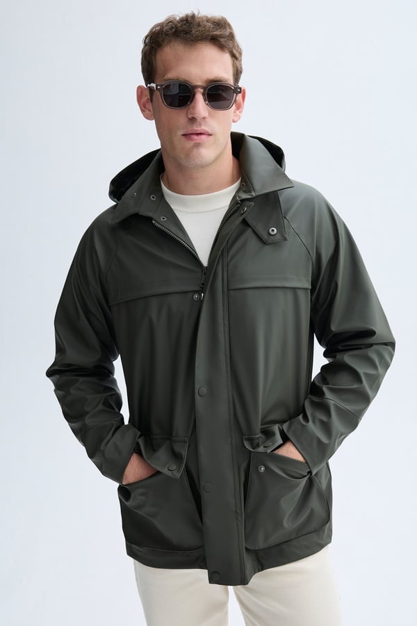 KAPÜŞONLU KISA MONT