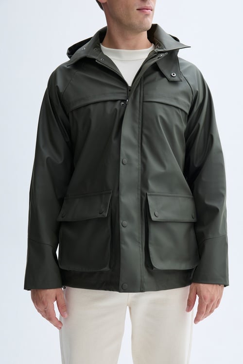 KAPÜŞONLU KISA MONT