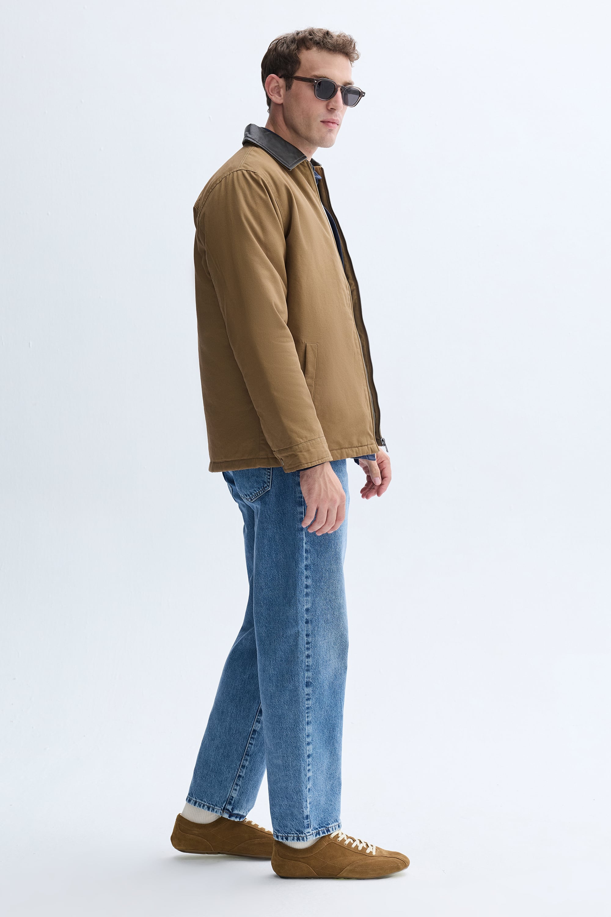 YAKA DETAYLI FERMUARLI CASUAL CEKET