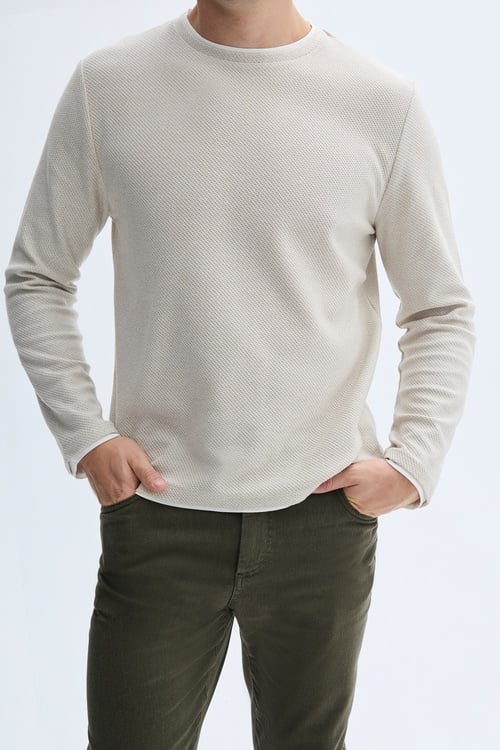 BİSİKLET YAKA SWEATSHIRT