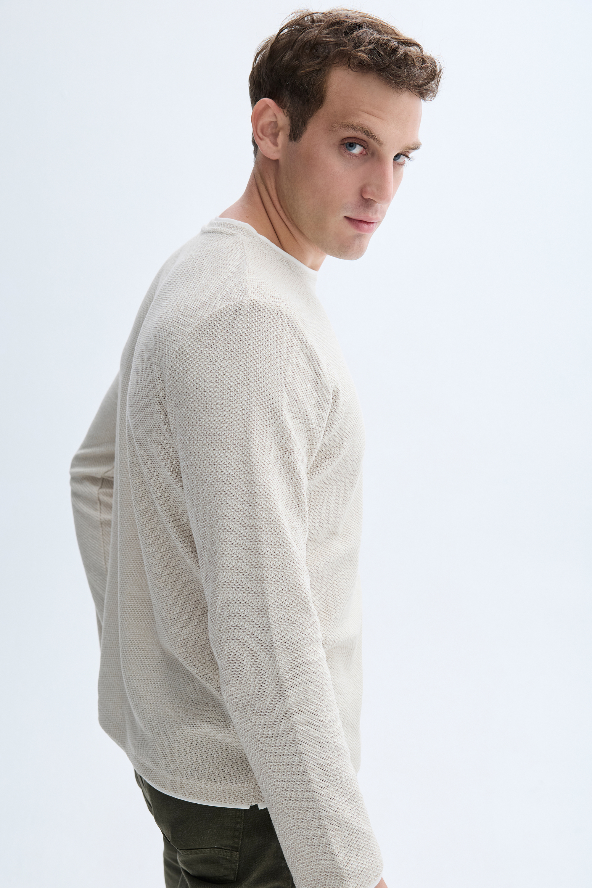 BİSİKLET YAKA SWEATSHIRT